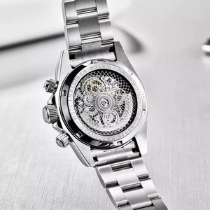 PAGANI Design 1653 Zircon Diamond Bezel Mens Mechanical Wrist Watch Luxury <b>Automatic</b> Watch for Men - Product Image 3