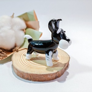 Figuras de Perros de Cristal Hechas a Mano, Adornos Navideños de Dachshund, Poodle y <span class=keywords><strong>Schnauzer</strong></span>, Miniaturas de Animales, Decoración para el Hogar, Regalo - Product Image 3