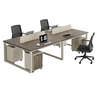 Bureau bureau personnel bureau simple moderne écran station casier partition employé bureau d'ordinateur
