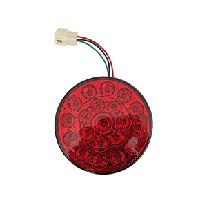 Feu arrière rond à LED Cimc 24V multifonction, feu de freinage, de clignotant et de recul pour semi-remorque, matériau plastique - Product Image 1