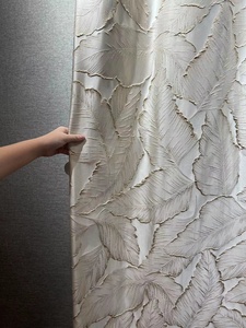 Sang Trọng Chất Lượng Cao Vàng Màu Xanh Lá Jacquard Rèm 3D Mô Hình Nhà Máy Màn Cửa Sổ Rèm Cửa - Product Image 5