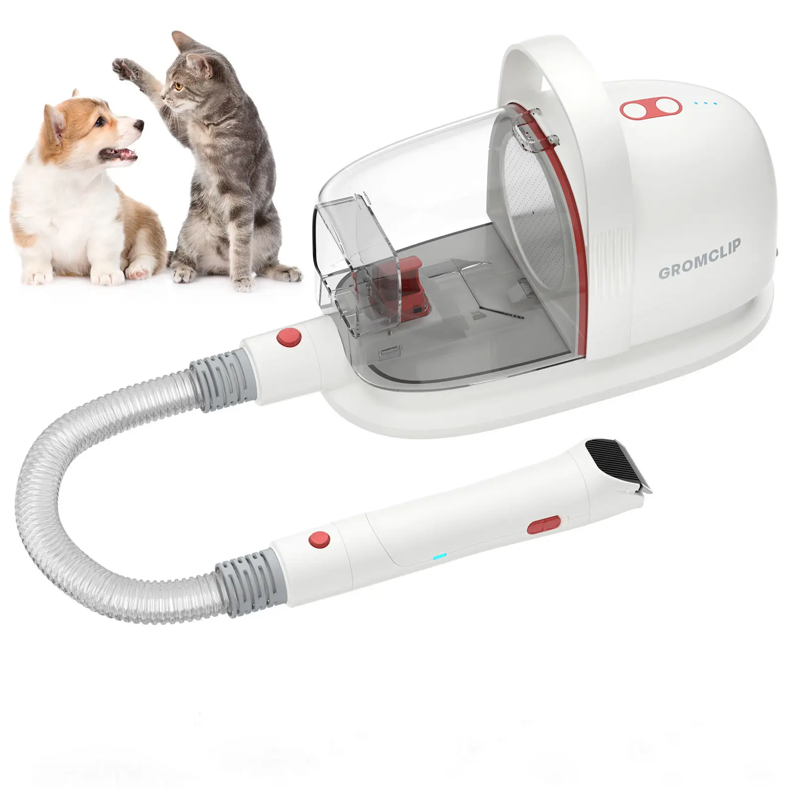 62 dB Geräuscharmer Haustier-Staubsauger Haustierpflege-Kit Haustiere Hunde