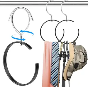 DS3048 Space Saving Closet Organizer Hanging Hanger For Bag Scarves Hat Multi Purpose Hanging Ties Shoe Rack Belt Scarf Hanger