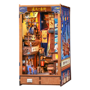 Tten Ichiban-gai DIY Wooden <b>Model</b> <b>Building</b> Kit Japanese Street Scene Educational Toy for Youth 15-35 Years Old - Product Image 1
