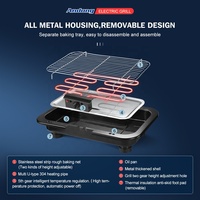 Huidong — table d'extérieur électrique pour barbecue, appareil de cuisson, 2000w