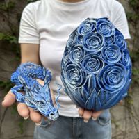 Meilleure vente transfrontalière imprimée en 3D, thème animal, œuf de dragon rose, dégradé multicolore rose, ensemble de jouets de maternité, vente ambulante