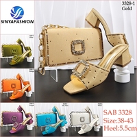 Sinya Nouvelle Collection – Chaussures Décontractées pour Femme en Cuir Véritable de Haute Qualité (5,5 cm) avec Sac Assorti – Magnifique Ensemble pour Fêtes et Mariages