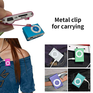เครื่องเล่น MP3 แบบคลิปหนีบสไตล์เรโทร รองรับการ์ด TF ขยายความจุได้ พกพาสะดวก เหมาะสำหรับออกกำลังกาย วิ่ง และนักเรียน - Product Image 5