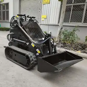 Tốt nhất nhiệm vụ nặng nề Mini Skid chỉ đạo Bộ nạp với bàn chải vật lộn gốc xô vật lộn tập tin đính kèm