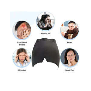 Chapeau <span class=keywords><strong>anti</strong></span>-<span class=keywords><strong>migraine</strong></span> en tissu élastique pour soulager les maux de tête, <span class=keywords><strong>masque</strong></span> facial <span class=keywords><strong>anti</strong></span>-<span class=keywords><strong>migraine</strong></span>, thérapie par le froid - Product Image 2
