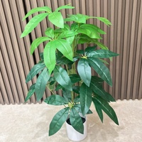 Meilleures ventes : Arbre à monnaie artificiel réaliste et pratique en pot, ornement décoratif paysager pour la maison, le balcon et la véranda