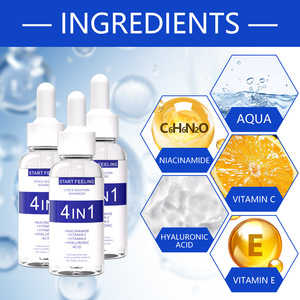 Suero Facial Multi-Péptidos 4 en 1 con Niacinamida, Vitamina C, Ácido Hialurónico y Vitamina E, Antiarrugas e Iluminador para Todo Tipo de Piel, Uso Doméstico - Product Image 4