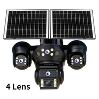 Caméra de sécurité extérieure solaire 4G Goobsafe 9MP avec lampe de rue, LED 36W, détection PIR, Cloud et carte mémoire, Wi-Fi