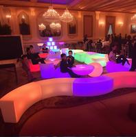 CoolQing Cubo LED Box Personnalisé, Mobilier LED pour Bar, Chaise, Tabouret LED 40cm, Tables de Cocktail pour Événements et Fêtes, Mobilier d'Extérieur