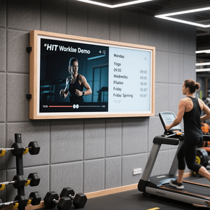 HBYLCD Cadre photo numérique électronique LCD NFT de 21,5 pouces grand format Wifi Full <span class=keywords><strong>HD</strong></span> 1080P avec fonctions de télécommande - Product Image 1