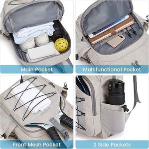 Muestra gratuita: Mochila profesional de pickleball, bolsa de viaje de gran capacidad con correa acolchada - Product Image 6