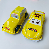 Personnalisé divers dessin animé voiture forme biscuits au chocolat PVC joie d'oeufs d'emballage en plastique
