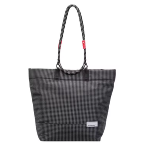 Simple and portable checkered <b>large</b> capacity double-sided multifunctional canvas single fashionable multi-purpose shopping <b>bag</b> - Product Image 4
