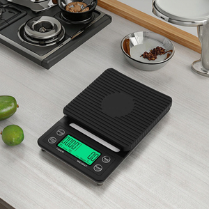 스마트 커피 저울 디지털 저울 고정밀 전자 주방 베이킹 타이밍 저울 배터리 구동 바리 스타 도구 - Product Image 1