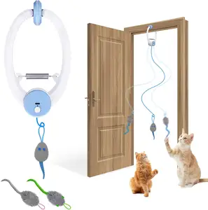 Self-play Elastic Rope Pet Toy For Indoor Hanging Automatic Interactive Retractable Kitten Cat Toy