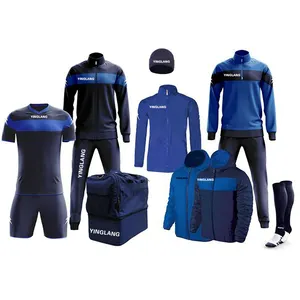 Hoge Kwaliteit Sublimatie Voetbal Jersey Voetbal Shirt Polyester Training Team Sport Uniform Voetbal Jersey Sets