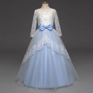 Articles les plus vendus : Robe longue d'été pour bébé, rose et blanche, avec nœud, respirante, en demi-dentelle, pour mariages - Product Image 6