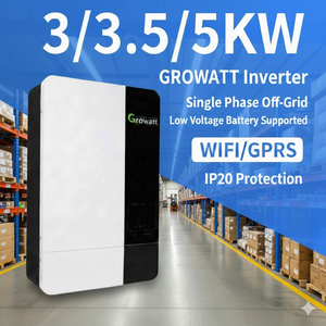 Buen Precio, Inversor Solar Monofásico <span class=keywords><strong>Growatt</strong></span> <span class=keywords><strong>SPF5000</strong></span> ES de 3KW, 4KW, 5KW, 5000W, Fuera de la Red, Onda Sinusoidal Pura para Uso Doméstico con WIFI/GPRS - Product Image 1