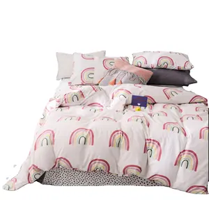 Children Cartoon 5-IN-1 High Quality Bed Sheet 100% Cotton Dinosaur bedding sets