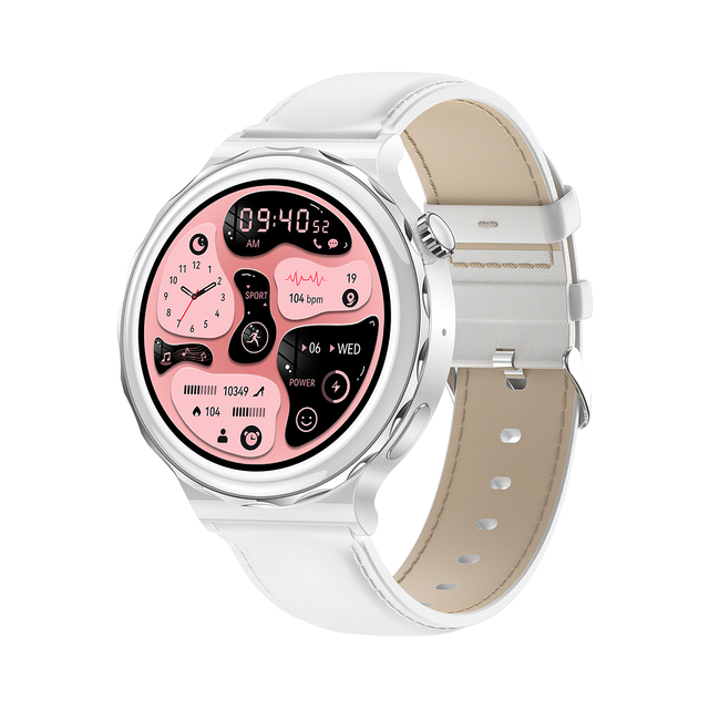 Hot Sales 1.32" Smartwatch HK43 Wireless Charging NFC IP 68 Health Data Smart Bracelet