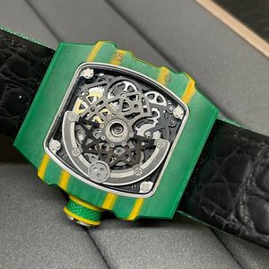 67-02 High Quality Luxury Carbon Fiber Men's Mechanical <b>Watch</b> ETA Auto Movement 3BAR Water Resistance Tonneau <b>Case</b> Nylon - Product Image 4