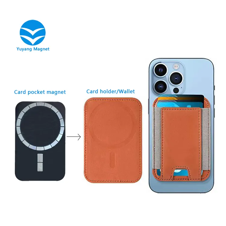Fábrica Nova Design Card Pocket Magnet para o titular do cartão Carteira Adicionado cartão magnético