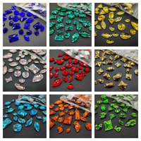 Batu Rhinestone Resin Putih Jahit Tangan 3D Ramah Lingkungan untuk DIY Menjahit Pakaian, Perhiasan, dan Pernikahan