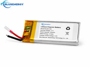 บลูเซ็นทรี 601235 3.7V 200mAh แบตเตอรี่ลิเธียมโพลิเมอร์แบบชาร์จไฟได้พร้อมขั้วต่อสายไฟสำหรับสมาร์ทวอทช์ชุดหูฟังบลูทูธ - Product Image 4