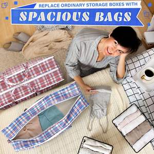 Bolsas de lavandería extra grandes Db de 23.6 x 23.6 x 5.5 pulgadas, 13 galones, de bambú duradero con cremalleras para hoteles - Product Image 6