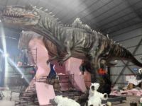 Modèle de dinosaure animatronique 3D Dino Park, simulation de haute qualité, décoration de dinosaure à vendre