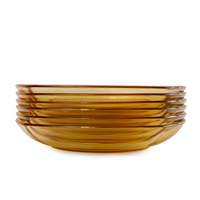 Vaisselle de table en verre borosilicate, assiette transparente en verre à haute teneur 1 pièce