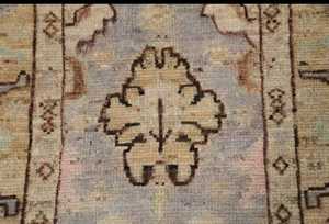 Tapis d'accent turc traditionnel Oushak noué à la main personnalisable colorant végétal abstrait colorant végétal traditionnel Oushak turc - Product Image 4