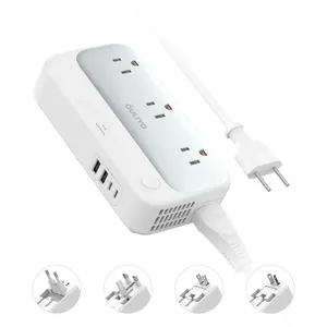 Meilleure qualité, 4 Ports Usb, prise avec 210 noir, 3 prises de courant anti-surtension