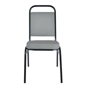 Sillas de comedor apilables a buen precio, muebles de hotel, silla de hotel para bodas y banquetes de metal para eventos