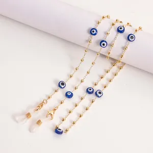 Chaîne à <span class=keywords><strong>lunettes</strong></span> Masque Longe Acrylique Evil Eye Alliage Perles Titulaire Corde Sangle Anti-perte <span class=keywords><strong>Lunettes</strong></span> Chaînes <span class=keywords><strong>2022</strong></span> Mode Bijoux Nouveau - Product Image 1