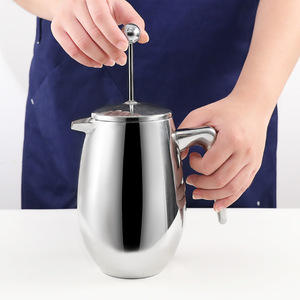 304 in acciaio inox macchina da caffè pressa <span class=keywords><strong>francese</strong></span> doppia parete isolato <span class=keywords><strong>caffettiera</strong></span> per cucina campeggio <span class=keywords><strong>caffettiera</strong></span> - Product Image 3