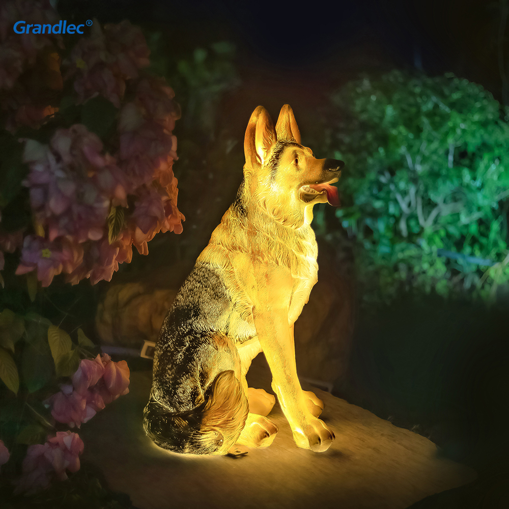 Outdoor Villa Garden 3d Animal Lamp Sculpture IP65 Solar Durable LED Landscape Decorative Light