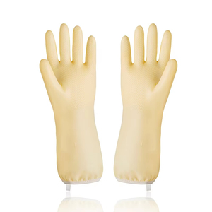 Guantes de Limpieza de Goma con Diseño de Sonrisa, Impermeables, para Lavar Platos, Guantes de Cocina para el Hogar - Product Image 3