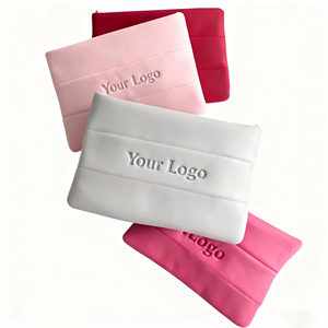 <b>Large</b> Waterproof Neoprene <b>Cosmetic</b> With Zipper Fashion Custom Logo Portable Makeuptoiletry <b>Bag</b> for Women - Product Image 1