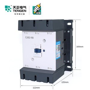 Contacteur AC Tengen Cjx2-150 150A 3 phases, montage sur rail DIN - Product Image 1