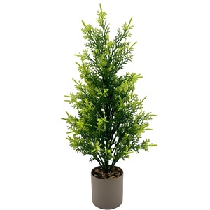 Artificial <b>Mini</b> Cypress Potted Plant Fake Small Cedar <b>Tree</b> <b>Christmas</b> Tabletop Bonsai Home Indoor Window Decor - Product Image 5