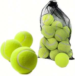 Balle de tennis d'entraînement personnalisée de haute qualité avec logo, en caoutchouc pressurisé professionnel, durable, portable, écologique, pour le divertissement et le sport - Product Image 2