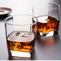Ensemble de six verres en verre au sodium et au calcium, résistants aux hautes températures, design moderne, pour whisky, bière, jus, eau et autres boissons