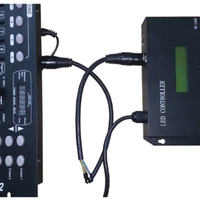 Contrôleur LED 8 ports DMX512 SPI, contrôleur Artnet, contrôleur DMX en ligne/hors ligne, contrôleur d'éclairage de scène