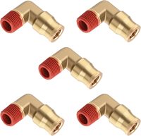 Adaptateur de ligne de frein à air ALITAIR 1/4\" Tube OD X 1/4\" Filetage NPT Kit de suspension pneumatique pour voiture camion remorques Raccords DOT